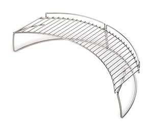 Weber Warming Rack for 57 cm Charcoal Barbecues (except Compact Kettle) - Additional level for keeping food warm or toasting rolls – Silver (8417)