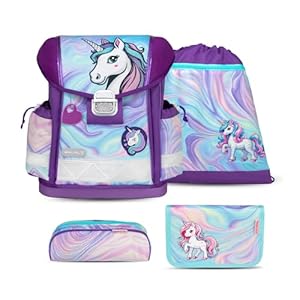 Belmil Classy Schulranzen Set 4 - teilig (403-13/AG/S) (Unicorn Dream)