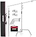 Lapgood C Stand in Acciaio Inox Heavy Duty con Braccio Forcella, Supporto C 330 cm, Supporto per Foto Regolabile con Braccio di Supporto da 128 cm, Treppiede C Testa a 2 Maniglie, Sacchetto