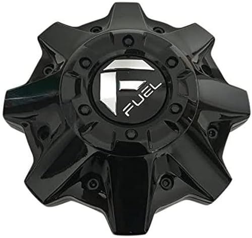 Fuel 1PC FUEL 8LUG CAP W/O RISER GL-BLK RIVETS - 1002#53GBR