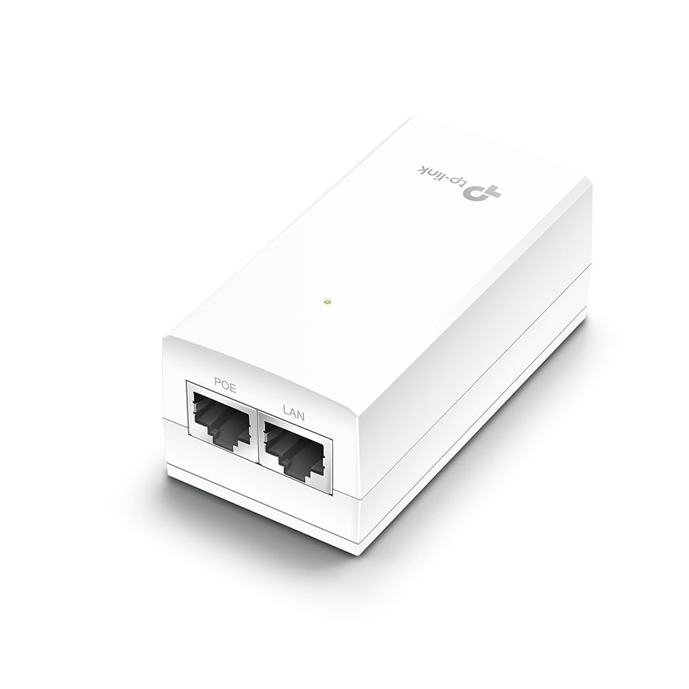 TP-Link TL-POE2412G 24V Passiver PoE Adapter (Unterstützt 24V passives PoE, Wandmontage, Plug & Play, nur mit 24-V-Passiv-PoE-Produkten kompatibel) weiß