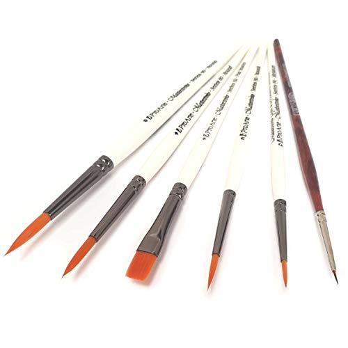 Pro Arte Masterstroke B y Curtisward Panache 000 - Juego de 6 pinceles para artistas (acuarela)