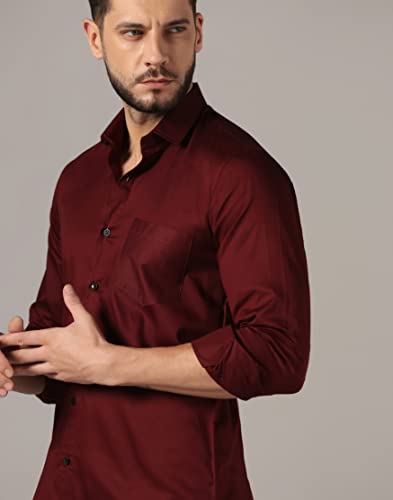 Image of J B Fashion Men's Cotton Full Sleeve Plain Casual Shirt (J-Plain)
