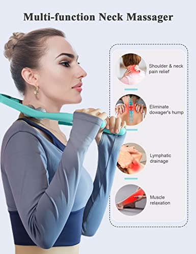 Jaungen Upgrade Neck Massager, Neck Massager For Pain Relief Deep Tissue, 6 Balls Massage Roller,Manual Neck Massager, Shoulder Massager, Handheld Neck And Back Massager Roller Legs Shoulder Relaxer #TOP2