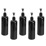 Operitacx 5 Stück Pack Pumpflaschen 500ml aus Kunststoff Schwarz...