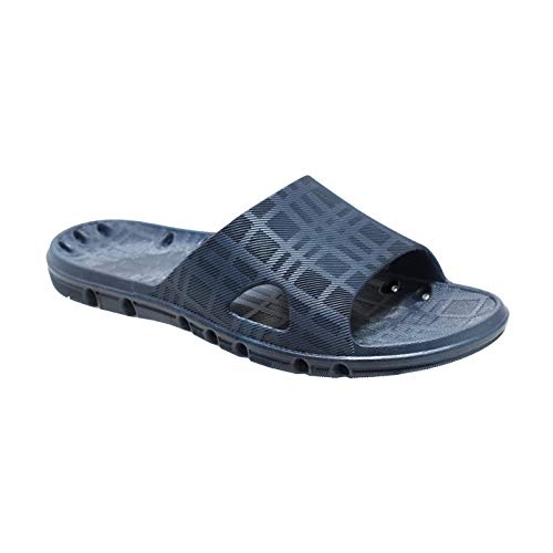 Ad Tec Women’s PVC Slide Sandal, Navy, 10