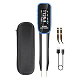 Doté de 7 options de forme d'onde et de 5 fréquences (100 Hz à 100 kHz), ce compteur de capacité permet d'analyser les composants sur plusieurs paramètres sans ajustements manuels