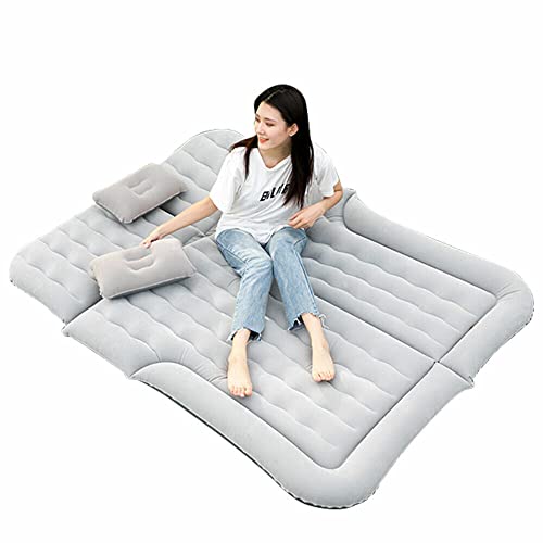 AOOUNGM Colchón de aire para coche, cama SUV, colchón de aire para viajes, cama de coche, camping, colchón inflable, cama de aire de 175 x 130 cm, cama de aire para 2 personas, colchón de aire con