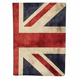 Kaxepren United Kingdom Flag Passport Holder for Travel Grunge Vintage Retro Patriot PU Leather Passport Cover Wallet Cute Passport Card Holder for Women and Men