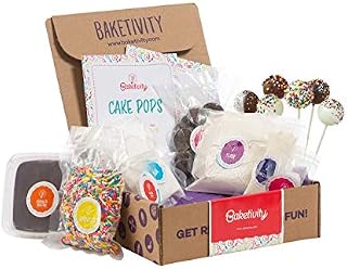 BAKETIVITY Kids Baking DIY Activity Kit - Bake Delicious Cake Pops with Pre-Measured