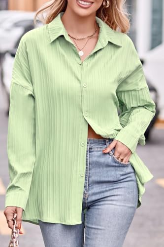 Image of CB-COLEBROOK Oversized Textured Beach Summer Shirt for Women | Shirt for Women Stylish Western | Women Long Shirt Top | Women Casual Shirt