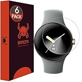 Skinomi Screen Protector Compatible with Google Pixel Watch 2 (2023) / Google Pixel Watch (6-Pack)(Upgraded Version 2) Clear TechSkin TPU Anti-Bubble HD Film