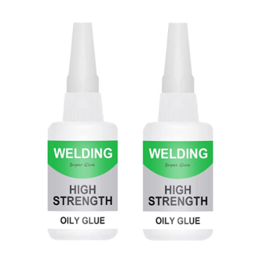 Welding High Strength Oil Based Glue, Universal Super Glue Gel, Clear Glue, Crazy Craft Glue for Wood, Plastic, Metal, Leather, Ceramic (2 PCS)