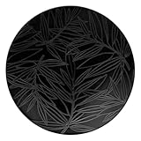 Coloris : Noir Secret de Gourmet - Lot de 6 Assiettes à Dessert Vegy 21cm Noir