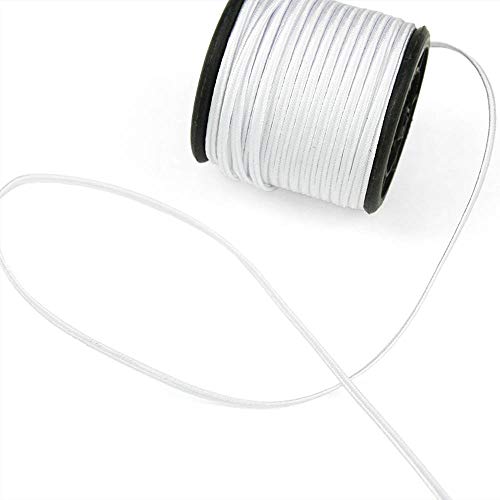 Bizet 3mm Shiny White Soutache, Sold by The Yard