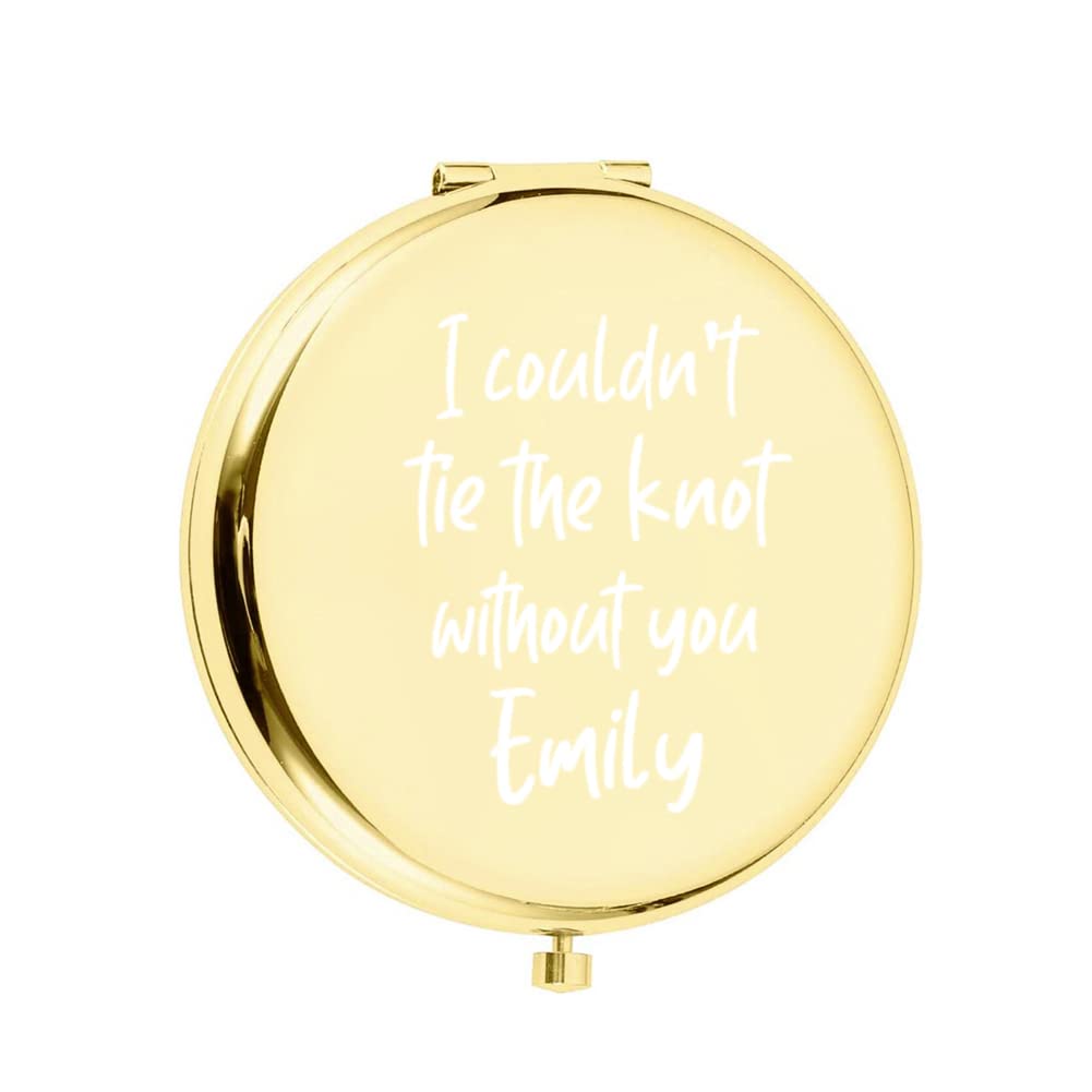 BAIYI HOPE Personalized Bridesmaid Gifts - Compact & Mini Custom Mirror