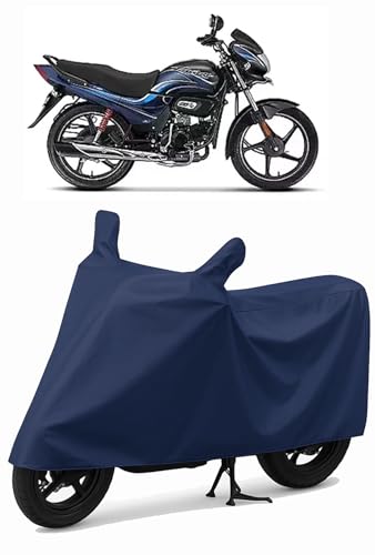 Image of CoverRide Heavy Duty Waterproof Scooty & Bike Cover for Hero Passion Plus - UV Resistant, Dustproof & Rain Protection, All-Weather Outdoor Cover for Bikes & Scooty with Buckle Straps