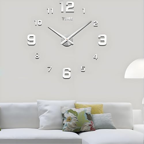Coraltree Relojes Gigantes de Pared 3D DIY,Etiqueta de La del Rel...