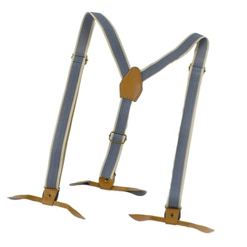 Bretelles hommes Y 2.5x90cm à 6 clips bouton élastique réglable