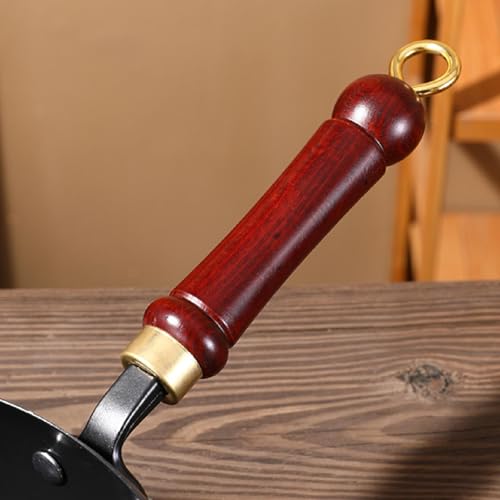 TRENDIVIBE Nonstick Wok No Coating Wood Handle Stir Fry Pan for Kitchen Home Restaurant Without lid Deal