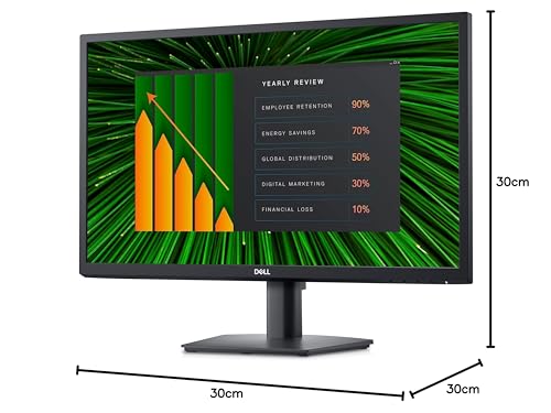 Image of Dell-E2423HN (60.45cm) FHD Monitor 1920x1080@60 Hz, VA Panel, Brightness 250 cd /m, Anti-Glare, Colour Gamut 72% (CIE 1931), 83% (CIE 1976), Response Time, 5ms (G-to G Fast), 3 Year Warranty., Black