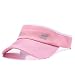Women's Sun Visor, Girl's Summer Mesh Light Sports Golf Hat, Adjustable Strap Back Cap Pink