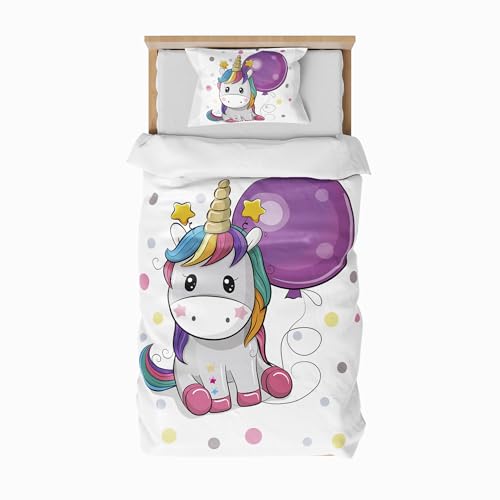 ZTYROLJ: Juego de funda nórdica de unicornio