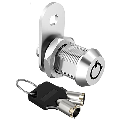 Image of 1 Pack Cabinet Locks with Keys, 5 /8 inch Tubular Cam Locks keyed Alike, RV Lock for Storage Door Cabinets Drawer Mail Box Tool Box Lock, Zinc Alloy