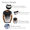 MODRYER Men's T-Shirts For Linkin Park High Elastic Breathable Short Sleeve LOGO Printing Group Tops Fashion Loose Round Neck Tees Quick-drying Sports Undershirt,Green-S #4