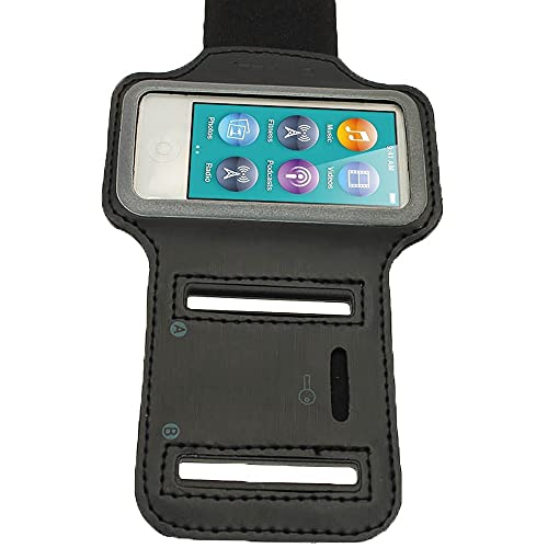 Igadgitz U2043 Reflective Anti-Slip Neoprene Sports Gym Jogging Armband Compatible With Apple Ipod Nano 7Th Generation 16Gb - Black #TOP2