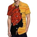 Estilo holgado de gran tamaño, diseño retro con cuello en V, mangas cortas, diseño abotonado, fácil de llevar, adecuado para la mayoría de las personas.