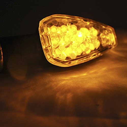 Feifeier 2Pcs Mini Stalk Arrow Motorcycle Led Turn Signals Indicators Blinkers Lights Fits Metric Cruisers Sport Bikes Choppers Harley Davidsons Suzuki Honda Kawasaki Yamaha #TOP4