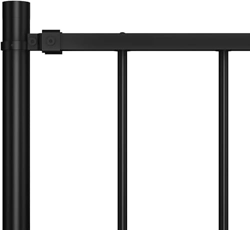 Miniatura 3 de GOLINPEILO Panel decorativo de cerca de jardín con postes de acero recubierto de polvo, metal para exteriores, cerca de mascotas, barrera de