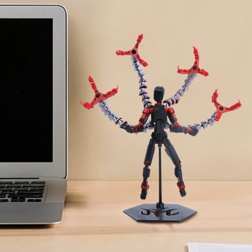 T13 Action Figure (Assembly Completed) Titan 13 Dummy 13 Robot 13 Figure 3D Printed Articulated Multi-Jointed Movable Robot Model (RD Tentacle) — view 3