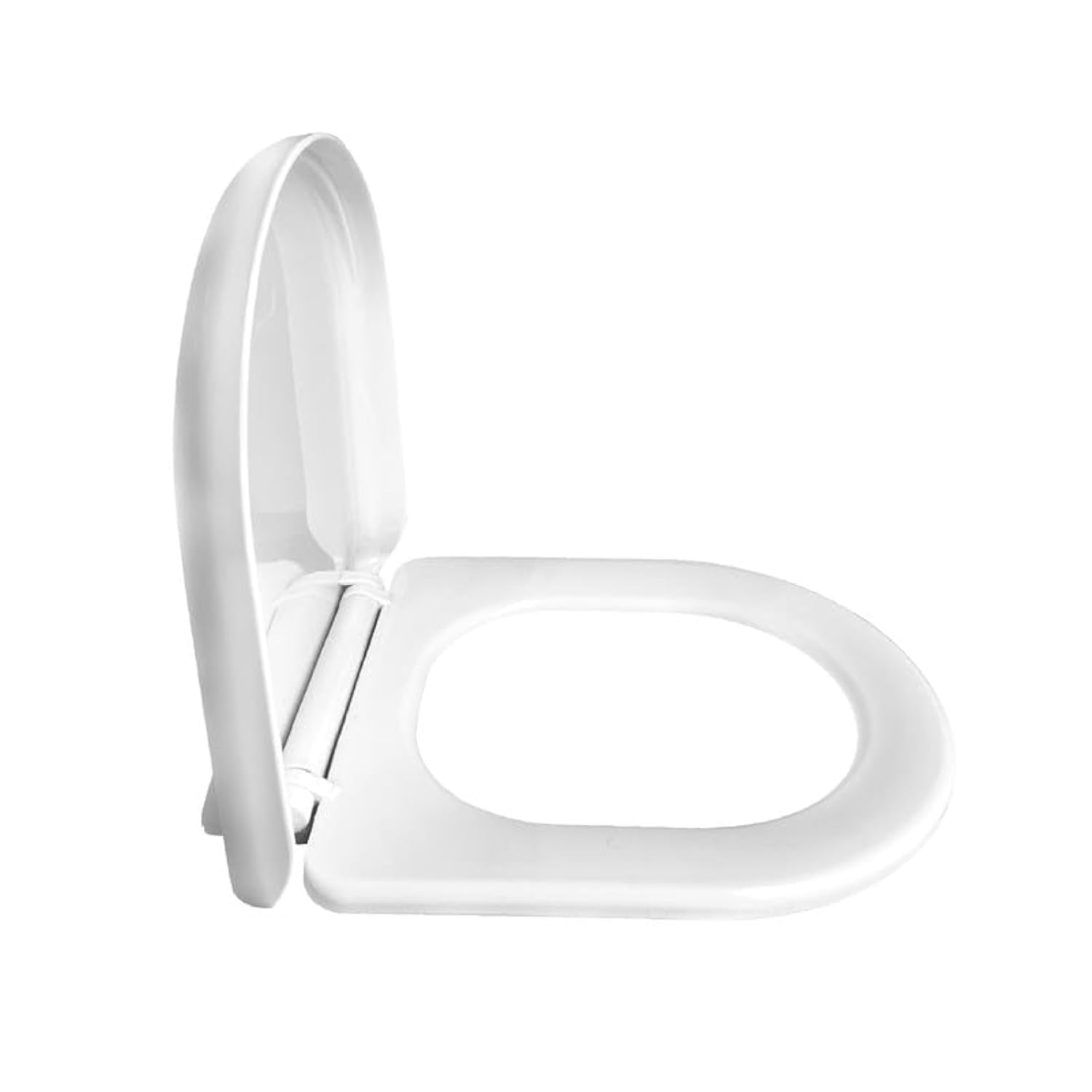 - TAXAN Plastic Toilet Seat Cover with Soft Closer Mechanism- Round Commode Seat Cover – with Sleek Design & Easy Installation with Installation Kit (42cm x 36cm, White)