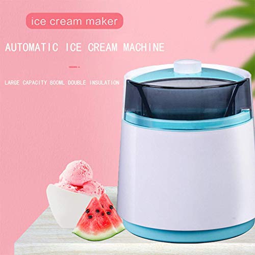 LLSS Automatische Eismaschine, Doppelschichtkühlung, tragbare Eismaschine, weicher gefrorener Joghurt, Fruchtsorbet-Sorbet-Maschine, gerätesicher, Tinnitus mit Milchblau – Bild 8