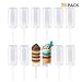 Accguan Round Shape Clear Push-Up Cake Pop Shooter (Push Pops) Plastic Containers with Lids, Base & Sticks, Pack of 36