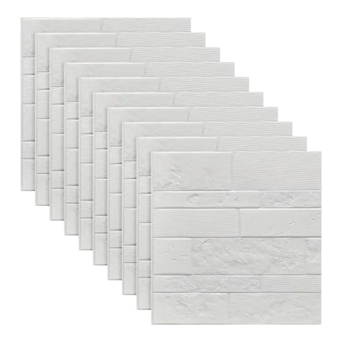 LKXHarleya 10PCS Brick Pattern Wallpaper, 13.77