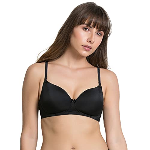 Image of Zivame Padded Non Wired 3 /4Th Coverage T-Shirt Bra - Anthracite