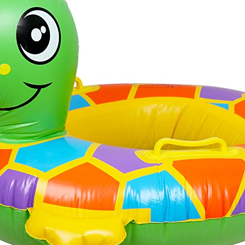 Image of Airavat Floats for Pool, Inflatable Pool Floats Swimming Ring, Swimming Float for Junior, Inflatable Floater, Water Float for Kids Swimming Pool Beach Summer Water Float Party Outdoor (Green Turtle)
