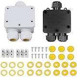 【Caja de conexiones de 3 vías】: la caja de conexiones tiene 3 tamaños diferentes de cables para satisfacer sus diferentes necesidades. Adecuado para cables de Ø4-9mm, Ø9-12mm, Ø12-15mm. Ampliamente utilizado en vallas publicitarias LED, alumbrado público LED, iluminación LED de jardín, etc.