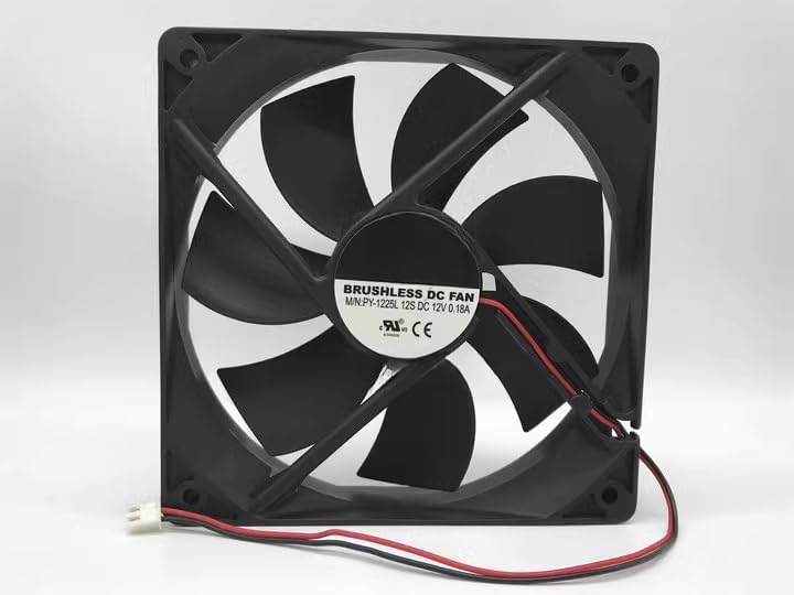for XIGMATEK BRUSHLESSFAN PY-1225L12S 12V 0.18A 12025 12CM Fan
