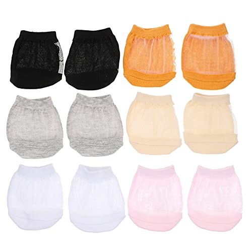 DOITOOL 12 Piezas de Media Punta de Los Calcetines del Dedo del Pie Calcetines Cortos de Algodón del Dedo del Pie Calcetines Invisibles Transpirables para Las Mujeres Señoras Niñas Cover