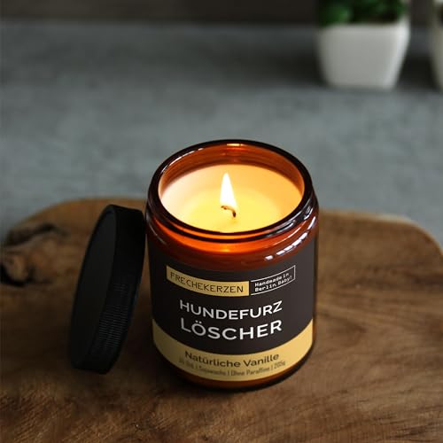 Lustige Duftkerze mit Spruch für Hunde Besitzer & Liebhaber | Handgemacht aus Sojawachs | In Geschenkbox | Nachhaltiges Valentinsgeschenk, Gast Geschenk Hundehalter Dog Lovers |Vanille