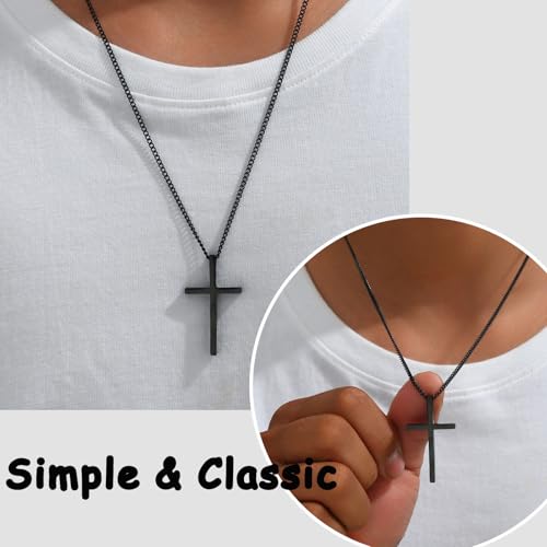 Teen Boys Gifts Ideas Cross Necklace for Men Boys Son Grandson Birthday Christmas Gifts2