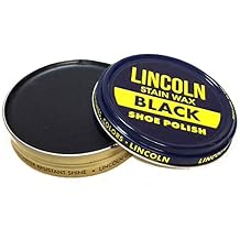 Lincoln Stain Wax Shoe Polish - 2.5 Ounces Black