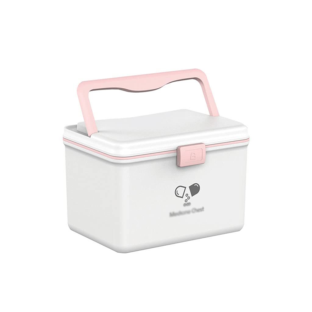 Botiquin 12.20 pulgadas Kit de primeros auxilios Caja de plástico Caja de almacenamiento doméstico Caja de almacenamiento de medicina de emergencia médica portátil Botiquin de Primeros Auxilios