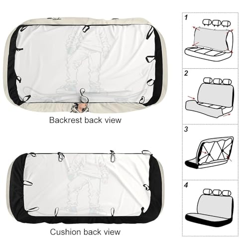 Housse de voiture pour chien durable et imperméable style skateboard
