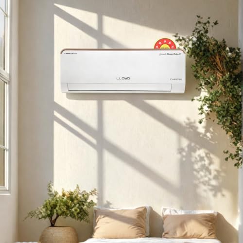 Image of Lloyd 1.5 Ton 5 Star Inverter Split AC (6 in 1 Expandable, 100% Copper, 4-Way Swing, Golden Fin Evaporator, Turbo Cool, GLS18I5FWGHX, White)
