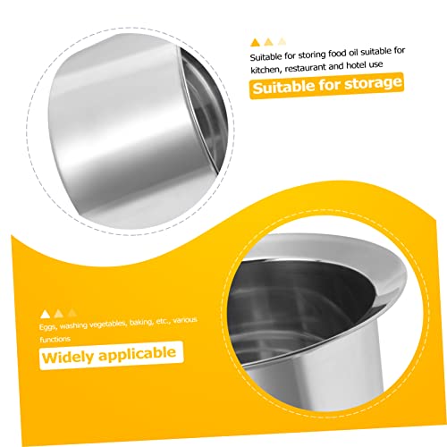 Contenedor de cocina de acero inoxidable PRETYZOOM duradero para mezclar alimentos 5